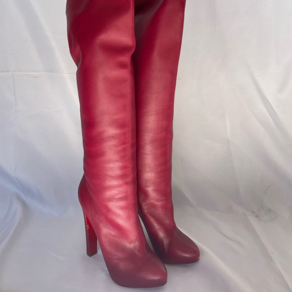 Christian Louboutin soft leather over the knee boots